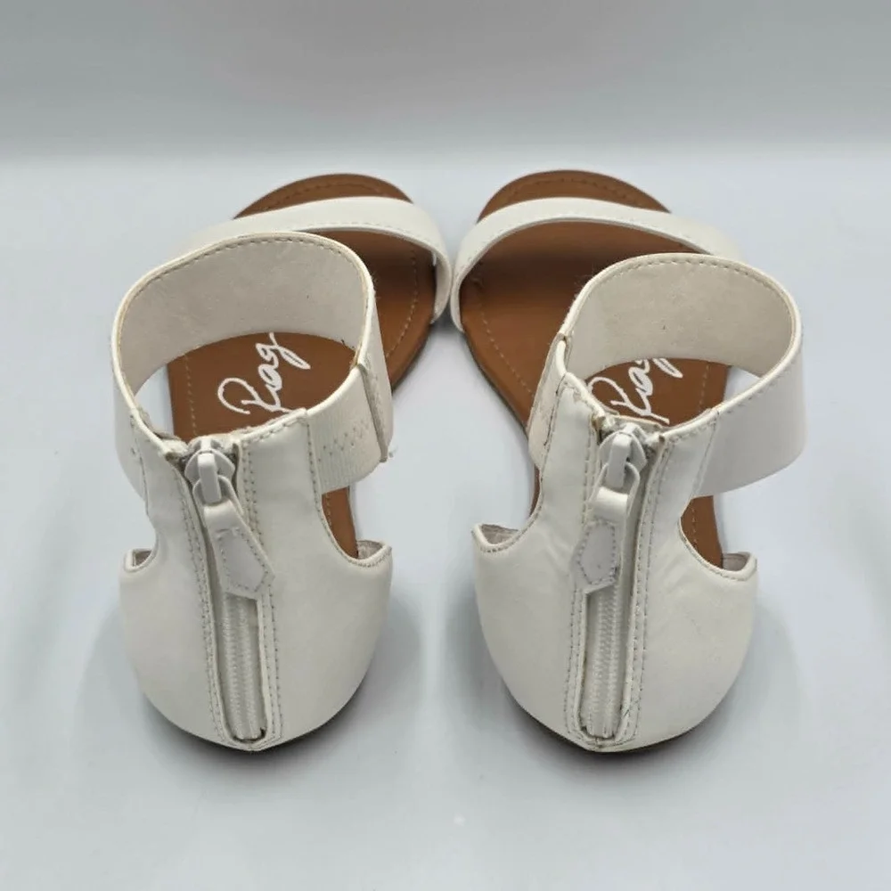 American Rag Akeley Open Toe Casual Ankle Strap White Sandals Womens Size 7.5W
